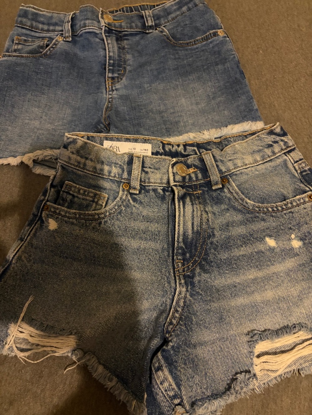 Girls Denim Shorts Set of 2